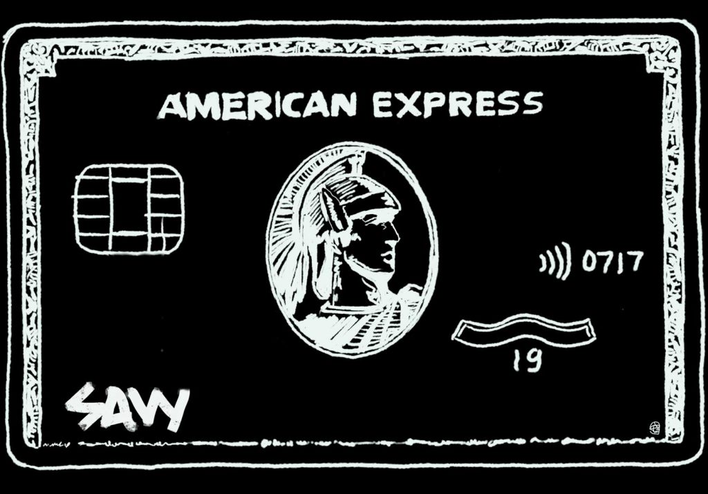 AMEX - White on Black