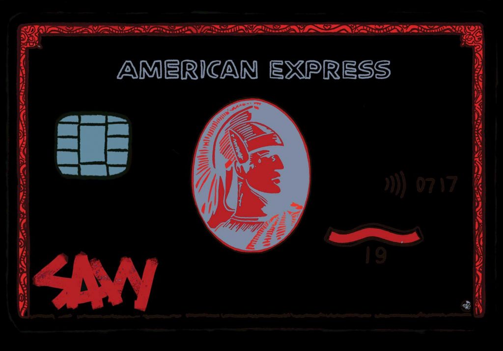 AMEX - Red on Black