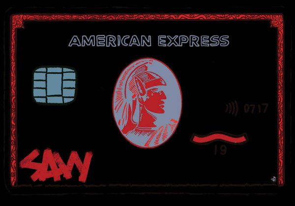 AMEX - Red on Black
