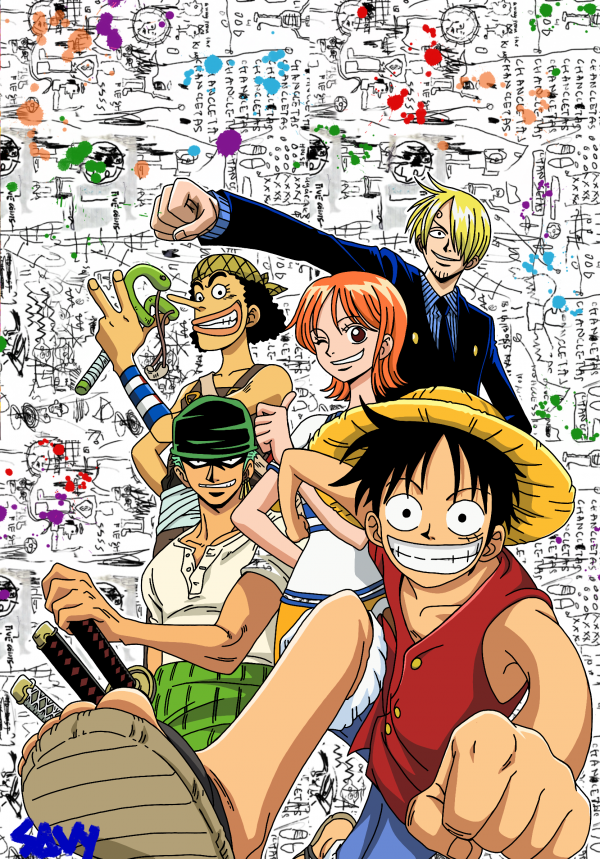 One Piece Luffy and Squad