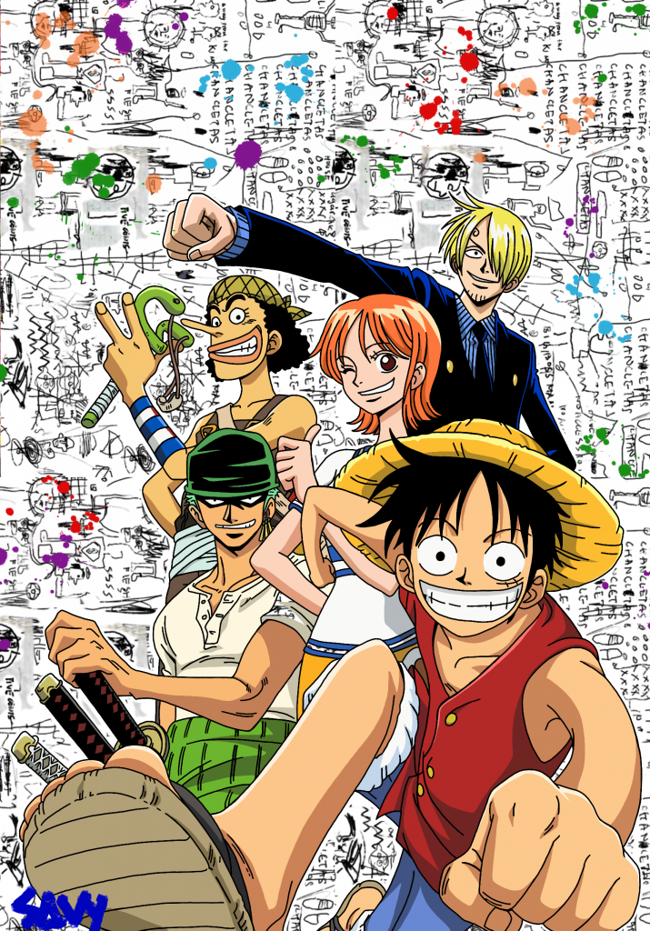 One Piece Luffy and Squad
